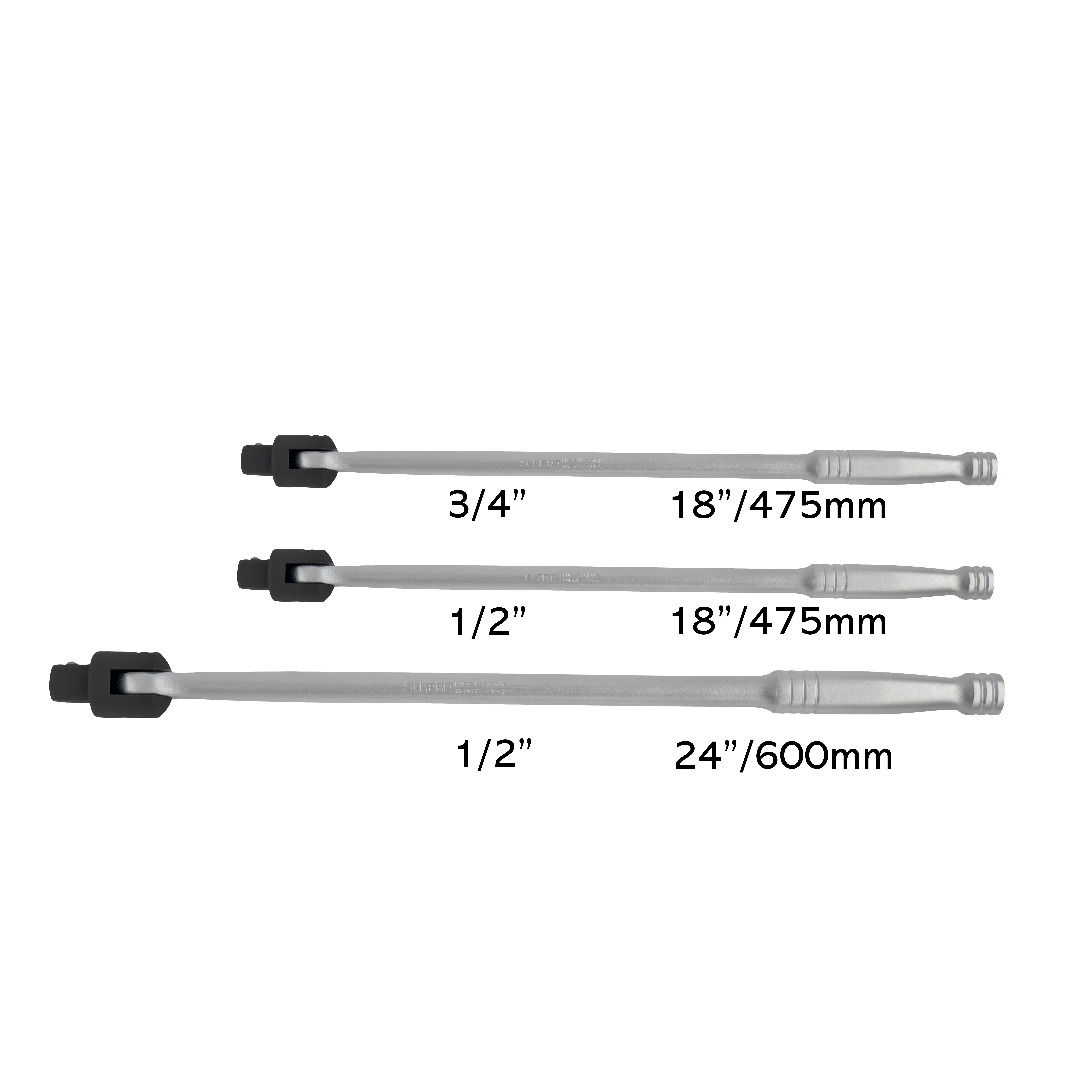 Universal Flexible Breaker Bar 180° Rotatable Head